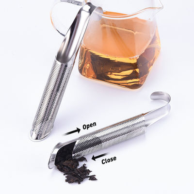Edelstahl-Langgriffe Gewürzspülmaschine Mesh-Rohr-Tee-Infuser für Küchengeräte