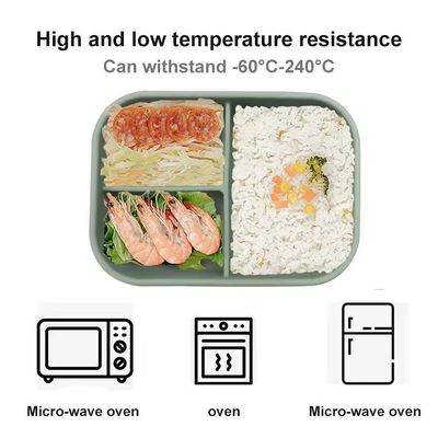 418g Leckdicht Kinder-Schule Silikon Lunchbox mit Deckel Öko-freundlich und leicht zu reinigen