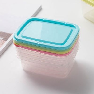 Platzsparende Mini-Plastik-Lebensmittelbehälter für Kühlschrank und Mikrowelle