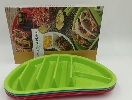 Nachhaltige Geschirrspülmaschine, BPA-freie Mikrowelle, Taco-Plastikplatten für die Rückkehr in die Schule