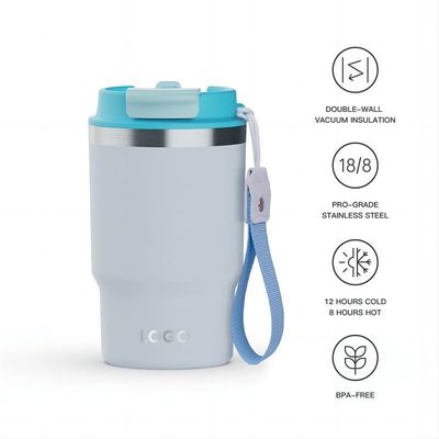 Edelstahl 16oz Tumbler mit Vakuum isoliert Kaffeetasse BPA-freies Deckel angepasst