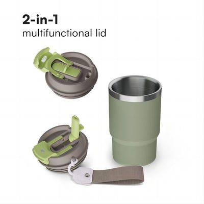 Edelstahl 16oz Tumbler mit Vakuum isoliert Kaffeetasse BPA-freies Deckel angepasst
