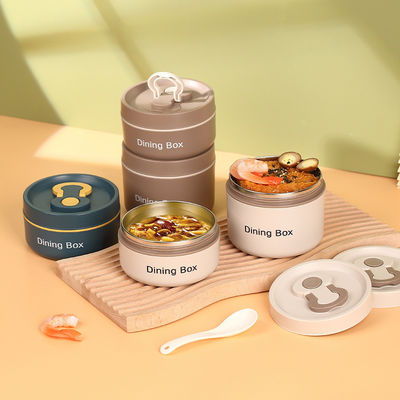 Maßgeschneiderte, umweltfreundliche, aus Edelstahl isolierte Lunchbox aus Kunststoff für Kinder
