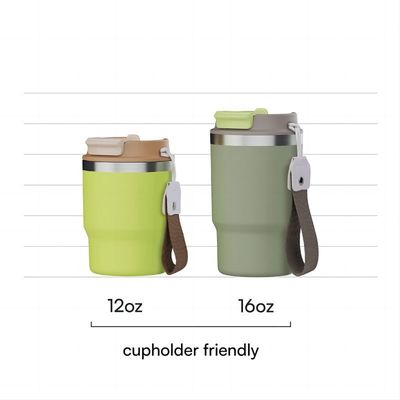Edelstahl 16oz Tumbler mit Vakuum isoliert Kaffeetasse BPA-freies Deckel angepasst