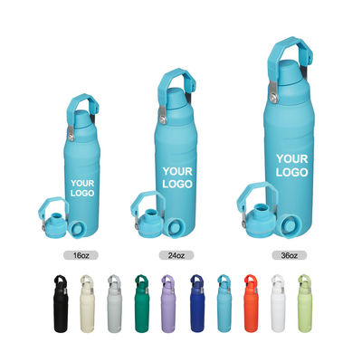 16oz/24oz/36oz Wärmedämmung Edelstahl Wasserflasche für Pulver beschichtet