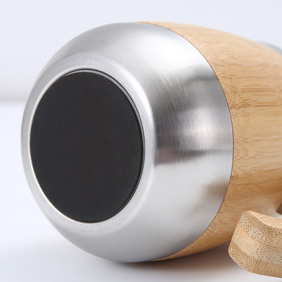 450 ml Bamboo Edelstahl Becher Klassischer Design Stil und HANDGRIP Zubehör für Sie