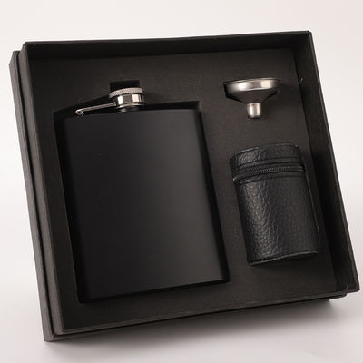 Portable Edelstahl Camping Hip Flasche undicht Whisky Geschenk Set für Outdoor-Spaß