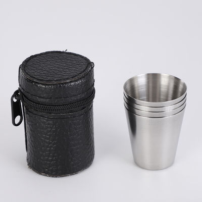 Portable Edelstahl Camping Hip Flasche undicht Whisky Geschenk Set für Outdoor-Spaß