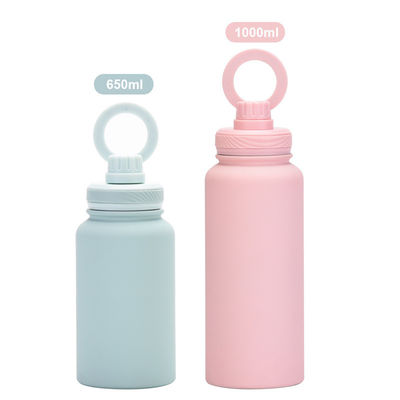 Sport Isolierte Edelstahl-Wasserflasche mit Handy-Stand Magnetische Halterung Nachhaltig