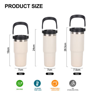20oz 304 Edelstahl Portable Car Cup und Reisefreundlich mit Vakuumdämmung