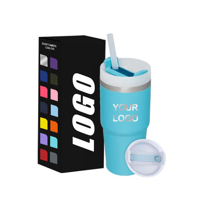 Wärmedämmung 14oz Kinderbecher mit Stroh BPA frei Doppelwand Edelstahl Tumbler