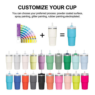 Wärmedämmung 14oz Kinderbecher mit Stroh BPA frei Doppelwand Edelstahl Tumbler