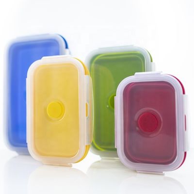 Highly Customized Safe Mikrowelle Umweltschonende Schule Silikon Mittagessen Bento Box