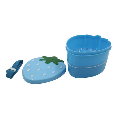Erdbeerenförmiger Lebensmittelbehälter für Kinder 15x12x8.7cm