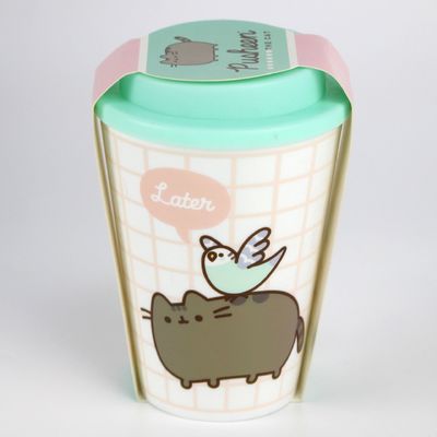 12oz 350ml PP Silicone Cover Bambusfaser Wiederverwendbare Kaffeetasse mit Deckel Ein idealer Geschenkartikel