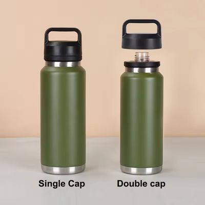 Erwachsene 18 oz 26 oz 36 oz Isolierte Wasserflasche Doppelwand Edelstahl Fitnessstudio Sport Trinkflasche