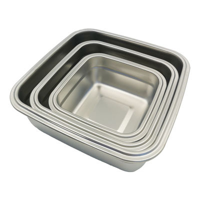 Rechteckige 400/750/1200ml Edelstahl Bento Lunch Box Set mit Schließdeckel und langlebig