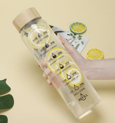 TOUR Outdoor-Aktivitäten Glas-Tumbler-Tupfen mit 700ml / 1000ml Kapazität und Zeit Skala