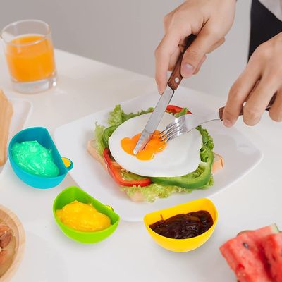 10g Essig Tomaten Dip Clips Gewürzgeschirr Plastik Dip Clip Schüssel Für Tellerhalter