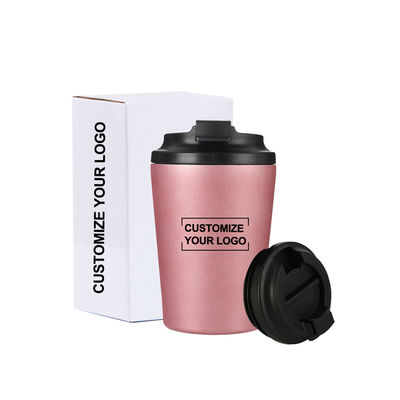 12oz Reise-Wiederverwendbare Kaffeetasse Becher Isolierter Thermischer Edelstahl-Tumbler Höher