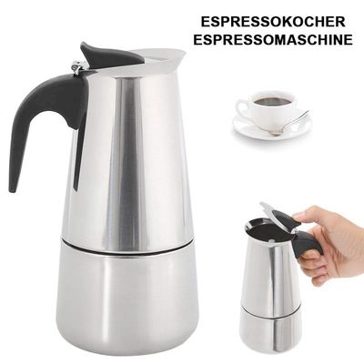 Kaffee-Tee-Werkzeuge 6 Tassen Edelstahl Moka Topf Espresso Kaffeemaschine von Bialetti