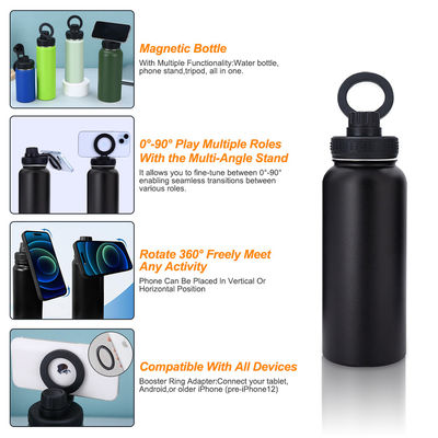 Ausgestattete Korrosionsschutzbeschichtung aus Edelstahl und Kunststoff Magnetische Fitness-Wasserflasche