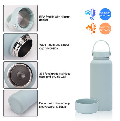 CLASSIC Design 32oz breiter Mund Doppelwand Edelstahl Wasserflasche für umweltfreundlich
