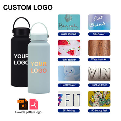 CLASSIC Design 32oz breiter Mund Doppelwand Edelstahl Wasserflasche für umweltfreundlich