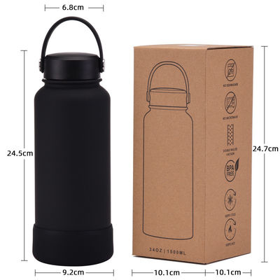 CLASSIC Design 32oz breiter Mund Doppelwand Edelstahl Wasserflasche für umweltfreundlich