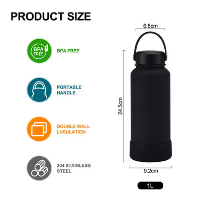 CLASSIC Design 32oz breiter Mund Doppelwand Edelstahl Wasserflasche für umweltfreundlich