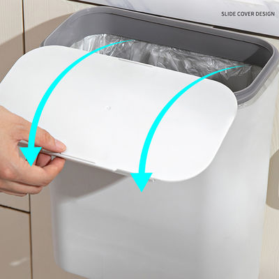 Rechteckige Wand montierte Hängende Rutschdeckel Mülleimer Plastikmüll Asche Müllbehälter