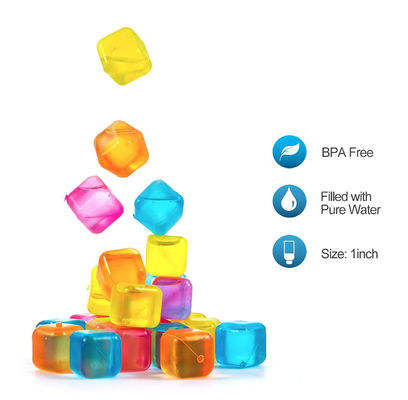 Farbenfrohe Eiswürfel 310g aus Lebensmittelmaterial BPA-freiem Kunststoff