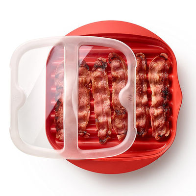 28*25*5cm Custom Food Grade PP Material Speck Mikrowellenkocher mit Deckel akzeptiert benutzerdefiniertes Logo