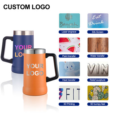 350g Doppelwand Vakuum Isolierung Edelstahl Bier Tasse 16oz 24oz Drinkware Typ MUGS