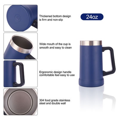 350g Doppelwand Vakuum Isolierung Edelstahl Bier Tasse 16oz 24oz Drinkware Typ MUGS