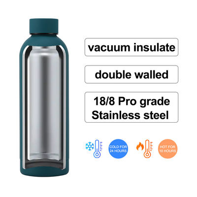 Doppelwandige Edelstahl 750 ml isolierte Trinkwasserflasche für das Kochen von Wasser