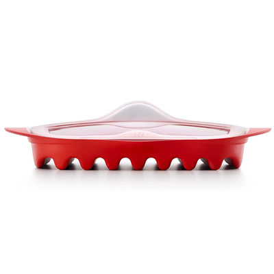 28*25*5cm Custom Food Grade PP Material Speck Mikrowellenkocher mit Deckel akzeptiert benutzerdefiniertes Logo