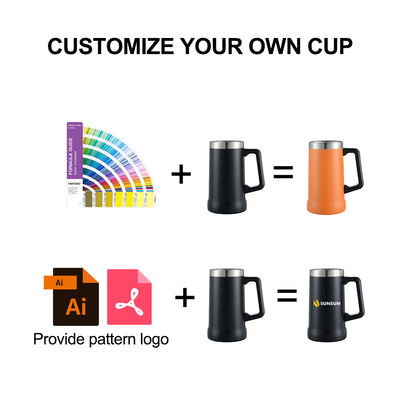 350g Doppelwand Vakuum Isolierung Edelstahl Bier Tasse 16oz 24oz Drinkware Typ MUGS