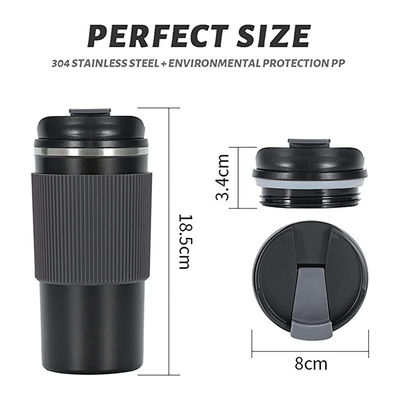Modernes Design Custom BPA-freie Grip-Auto Doppelwand 450ML Edelstahl-Tasse