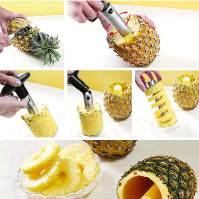 Edelstahl 304 Ananas Corer Slicer Schnelle Küchengadget für einfache Kernentfernung