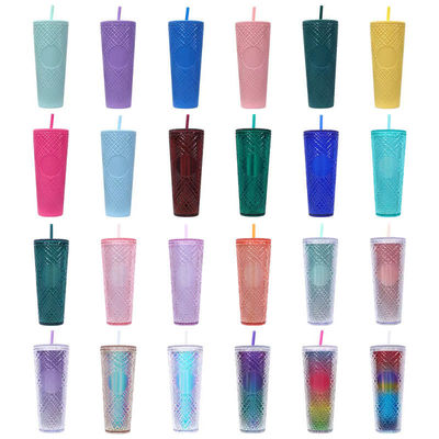 Genießen Sie Ihre Lieblingsgetränke unterwegs mit diesem 24oz/710ml Tumbler Cup BPA Free Strohdeckel