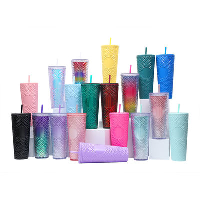 Genießen Sie Ihre Lieblingsgetränke unterwegs mit diesem 24oz/710ml Tumbler Cup BPA Free Strohdeckel
