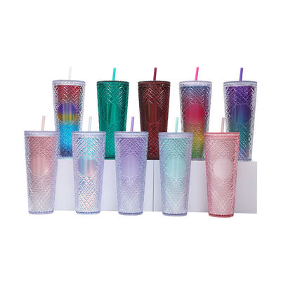 Genießen Sie Ihre Lieblingsgetränke unterwegs mit diesem 24oz/710ml Tumbler Cup BPA Free Strohdeckel