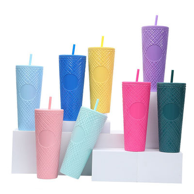 Genießen Sie Ihre Lieblingsgetränke unterwegs mit diesem 24oz/710ml Tumbler Cup BPA Free Strohdeckel