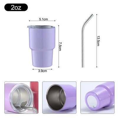 Wiederverwendbares Mini-Tumbler-Schussglas aus 304 Edelstahl mit individuellem Logo