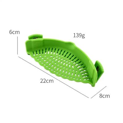 Einstellbarer Snap-N-Strain-Töpfer-Strainer und Pasta-Strainer