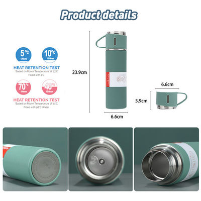 Ausgestattet mit Korrosionsschutzbeschichtung 500ml Edelstahl Flasche Wasserflasche Geschenk Set