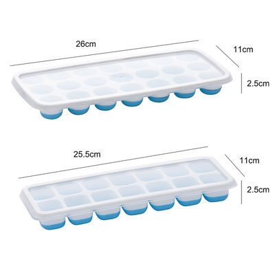 Stackbare Eisbecher mit abnehmbarem, verschüttungsbeständigem Deckel, BPA-frei und aus Silikonmaterial