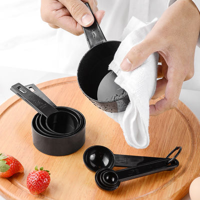 MESSERGERÄTZEN professionelle Kunststoffmessbecher mit Kaffeelöffel Set von 5 100 g