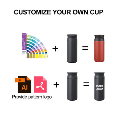 350 ml 500 ml Doppelwand-Reise-Kaffee-Tumbler mit Grip-Beschichtung Vakuumisoliert